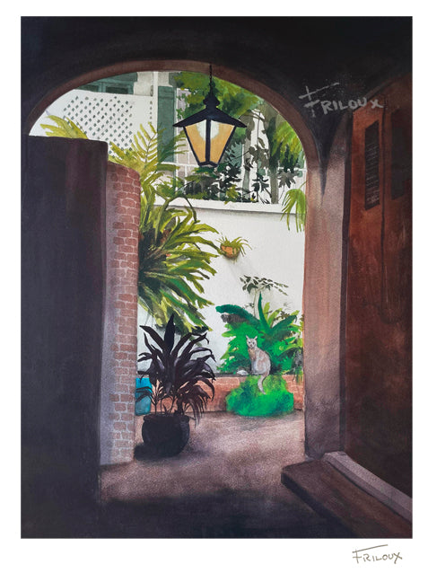 Courtyard Cat by Sean Friloux