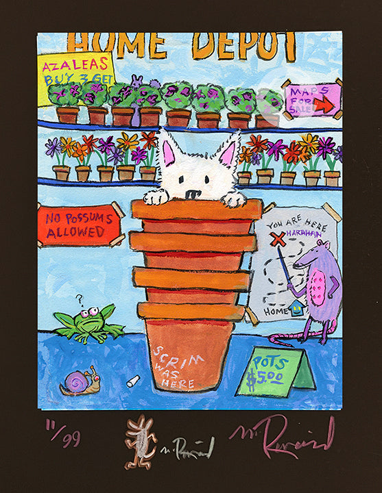 Scrim Book Print "Scrim at Home Depot"