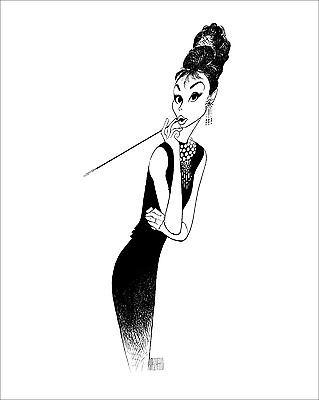 Audrey Hepburn by Al Hirschfeld