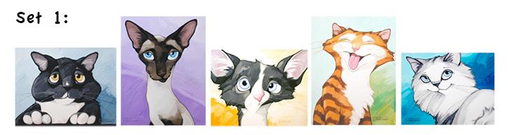 Cat Card Set 1 by Georg Williams