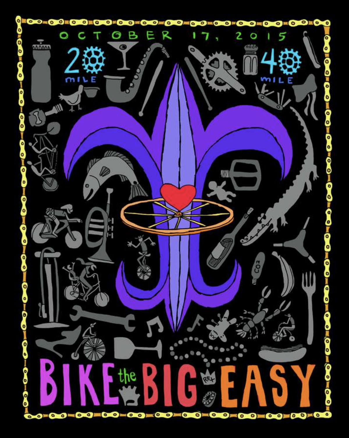 Bike the Big Easy Poster