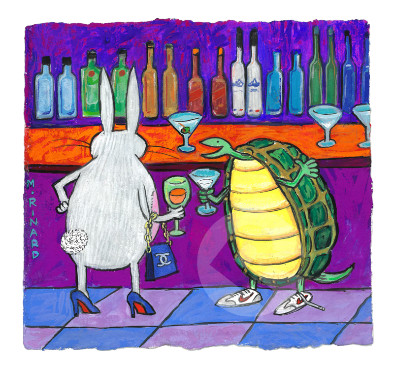 After A Few Drinks He Came Out Of His Shell