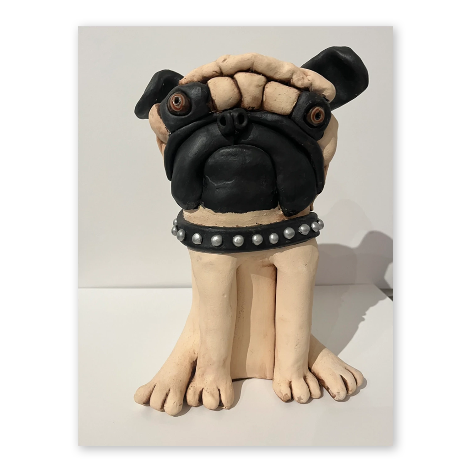 Pug with Collar