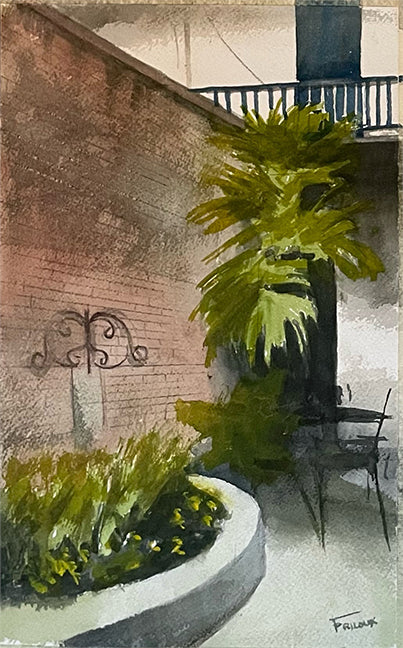 French Quarter Courtyard by Sean Friloux
