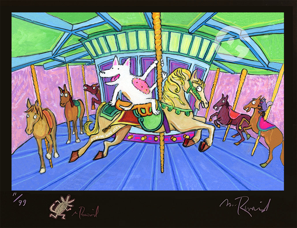 Scrim Book Print "Carousel"