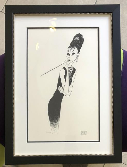Audrey Hepburn by Al Hirschfeld