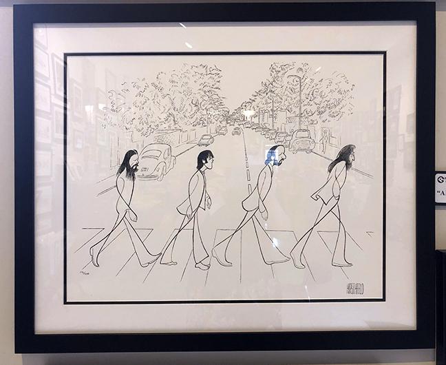 Abbey Road by Al Hirschfeld