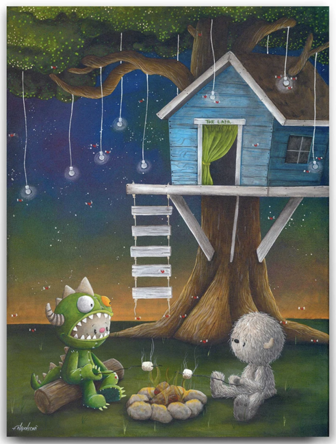 Campfire Chat by Fabio Napeoloni Signed and Numbered