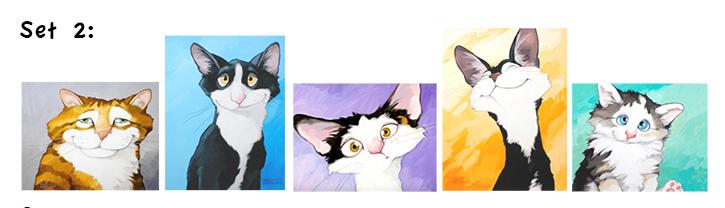 Georg Williams Cat Card Set #2