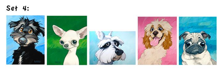Dog Card Set 4 by Georg Williams