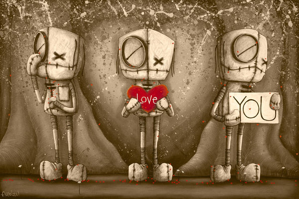 I Love You - Sepia