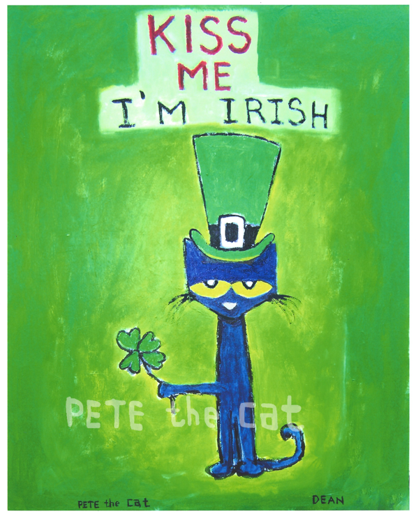 Kiss Me I'm Irish Pete The Cat