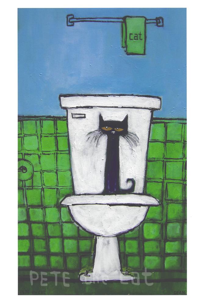 Pete Sitting On Toilet